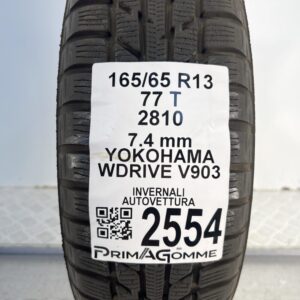 Gomma Usata 165 65 R13 77T Yokohama WDrive V903 93% Invernale