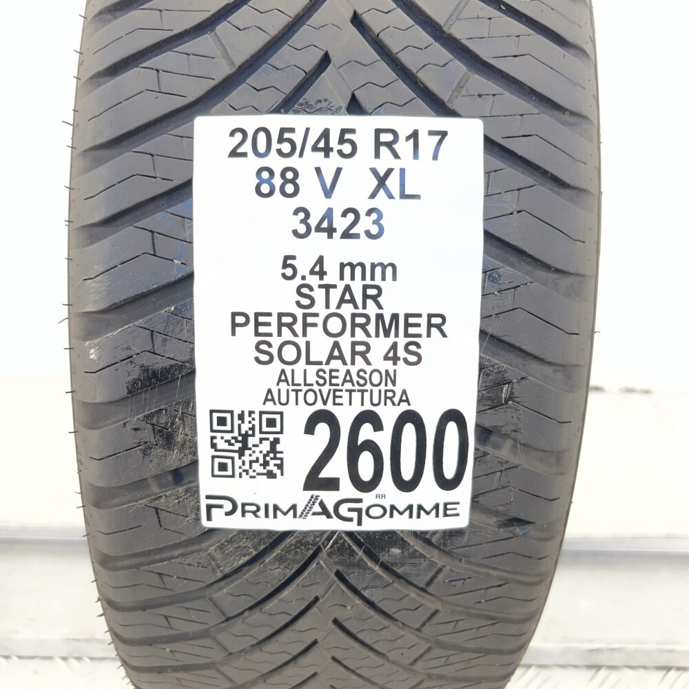 Gomma Usata 205 45 R17 XL 88V Star Performer Solar 4S 77% 4 Stagioni | Gomme Usate | PrimaGomme.it Gomma usata 205 45 R17 Star Performer Solar 4S - foto 7