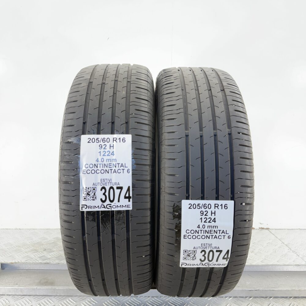 Gomme Usate 205 60 R16 92H Continental EcoContact 6 Estive | Gomme Usate | PrimaGomme.it Gomme usate 205 60 R16 Continental EcoContact 6 - foto 11