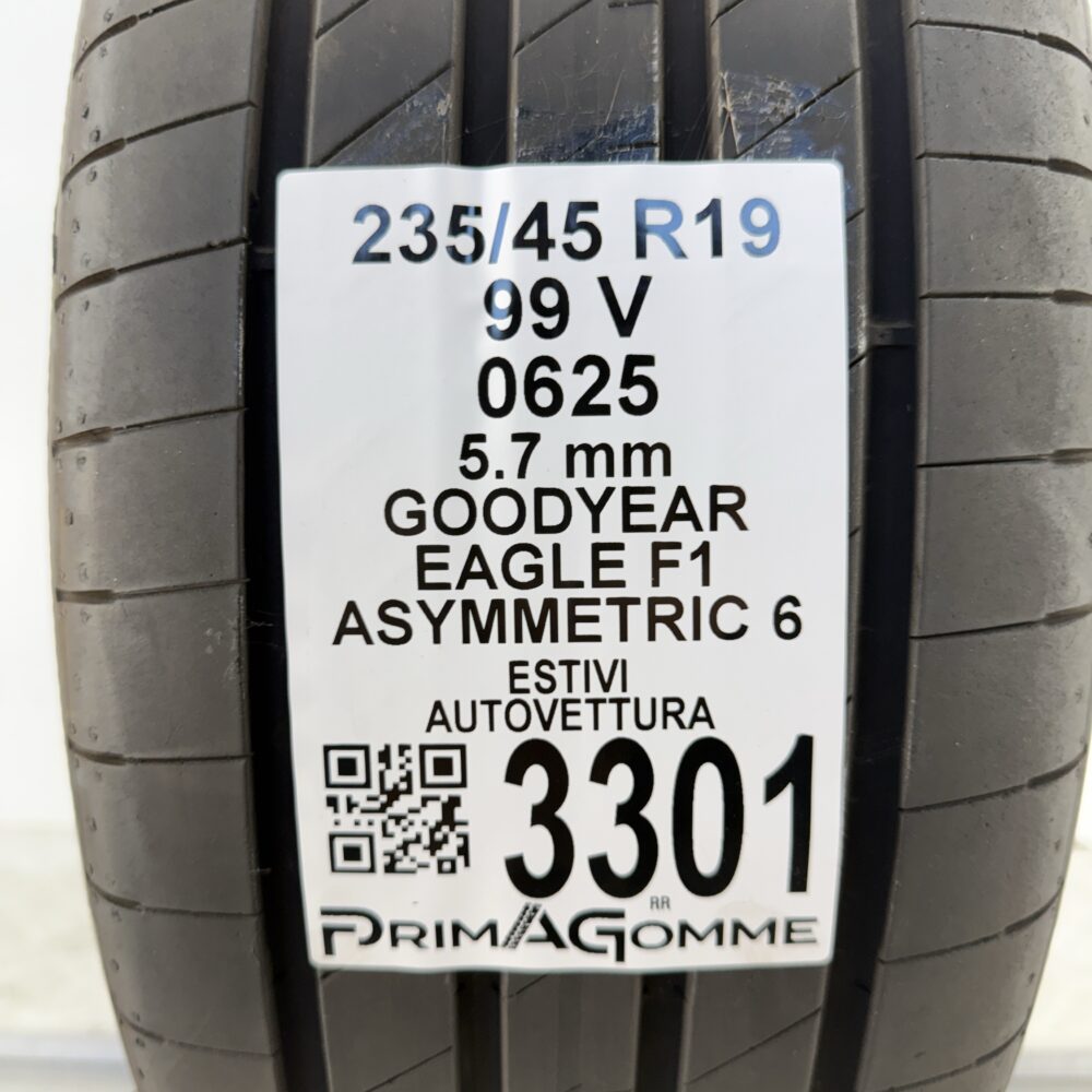 Gomma Usata 235 45 R19 99V Goodyear Eagle F1 Asymmetric 6 81% Estivo | Gomme Usate | PrimaGomme.it Gomma usata 235 45 R19 Goodyear Eagle F1 Asymmetric 6 - foto 9