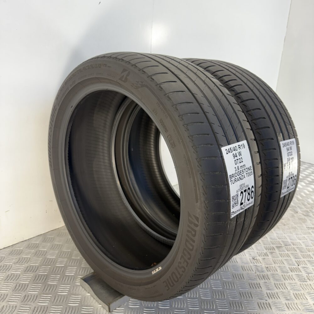 Gomme Usate 245 40 R19 94W Bridgestone Turanza T005 Estive | Gomme Usate | PrimaGomme.it Gomme usate 245 40 R19 Bridgestone Turanza T005 - foto 10
