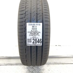 Gomma Usata 225 55 R18 98V Continental Premium Contact 6 91% Estivo