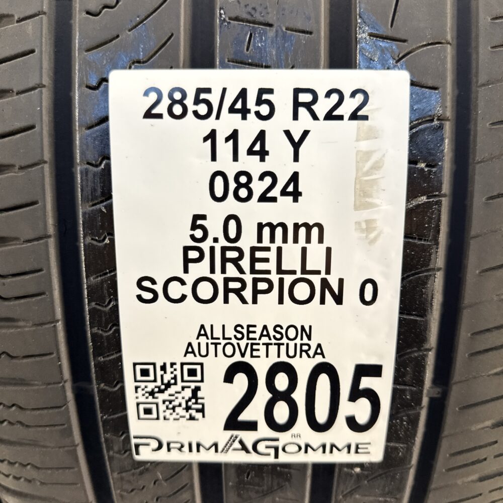 Gomme Usate 285 45 R22 114Y Pirelli Scorpion 0 71% 4 Stagioni | Gomme Usate | PrimaGomme.it Gomme usate 285 45 R22 Pirelli Scorpion 0 - foto 11