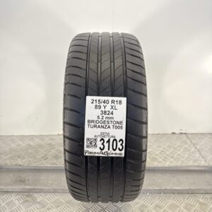 Gomma Usata 215 40 R18 XL 89Y Bridgestone Turanza T005 74% Estivo