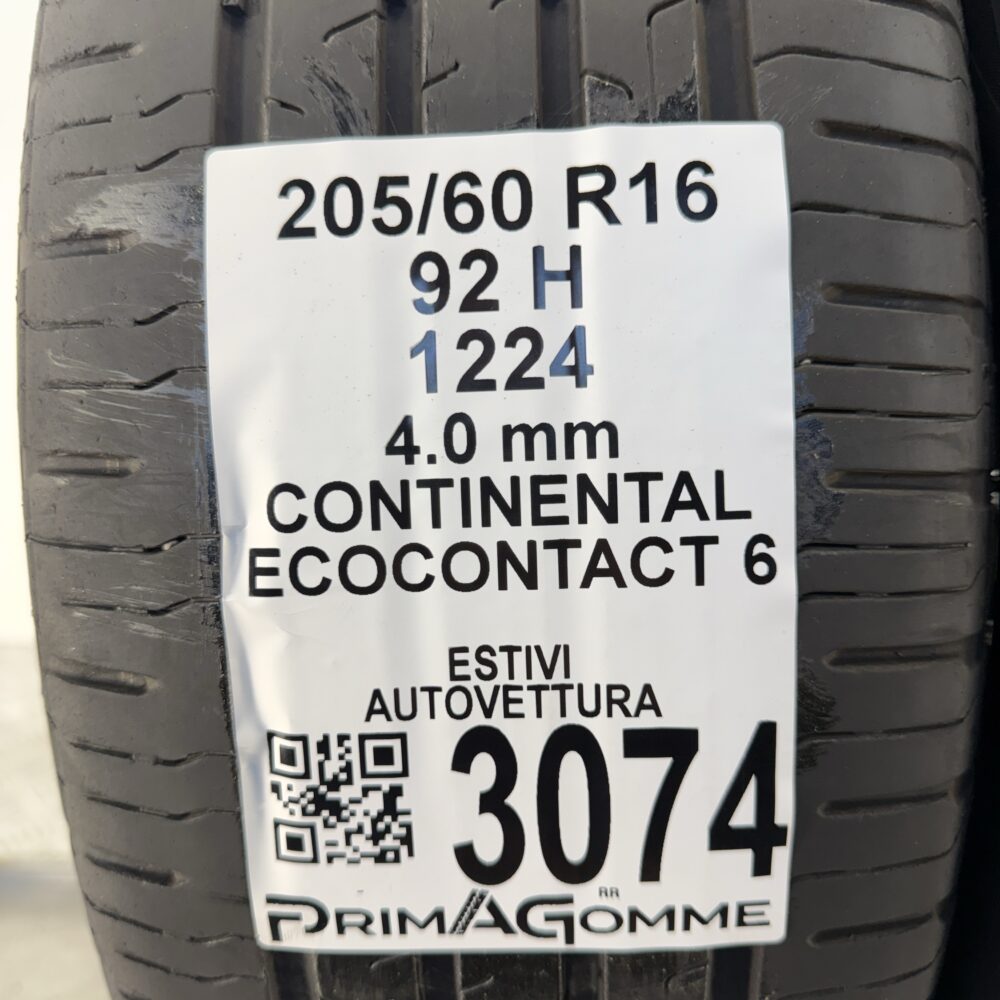 Gomme Usate 205 60 R16 92H Continental EcoContact 6 Estive | Gomme Usate | PrimaGomme.it Gomme usate 205 60 R16 Continental EcoContact 6 - foto 10