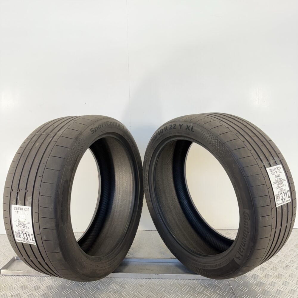 Gomme Usate 285 40 R22 XL 110Y Continental Sport Contact 6 Estive | Gomme Usate | PrimaGomme.it Gomme usate 285 40 R22 Continental Sport Contact 6