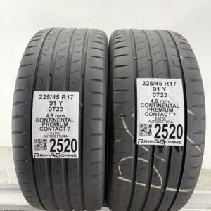 Gomme Usate 225 45 R17 91Y Continental Premium Contact 7 Estive