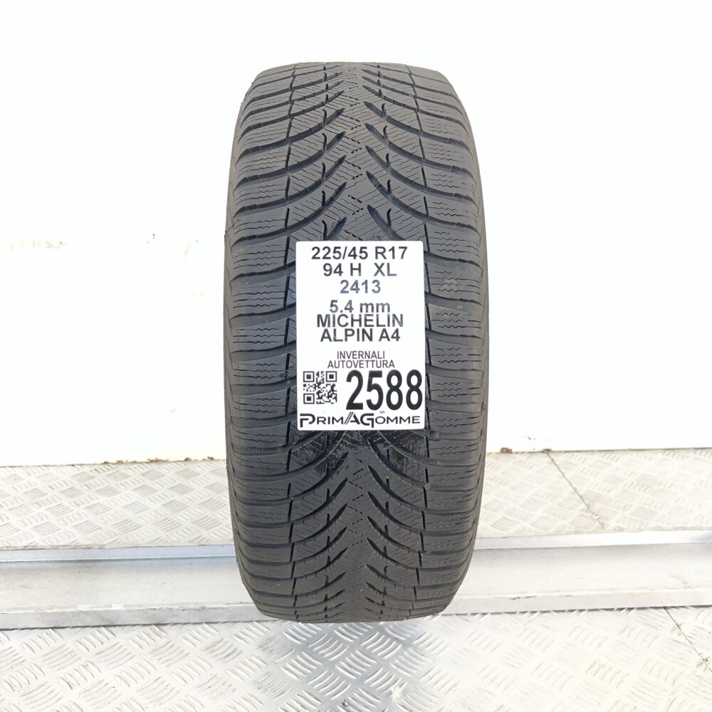 Gomma usata MICHELIN Alpin A4 225/45 R17 94H | Prima Gomme Gomma usata MICHELIN Alpin A4 225/45 R17 94H