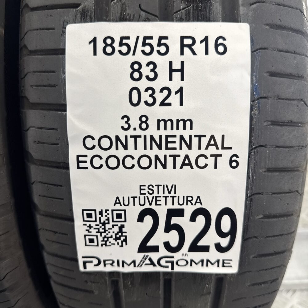 Gomme Usate 185 55 R16 83H Continental EcoContact 6 Estive | Gomme Usate | PrimaGomme.it Gomme usate 185 55 R16 Continental EcoContact 6 - foto 8