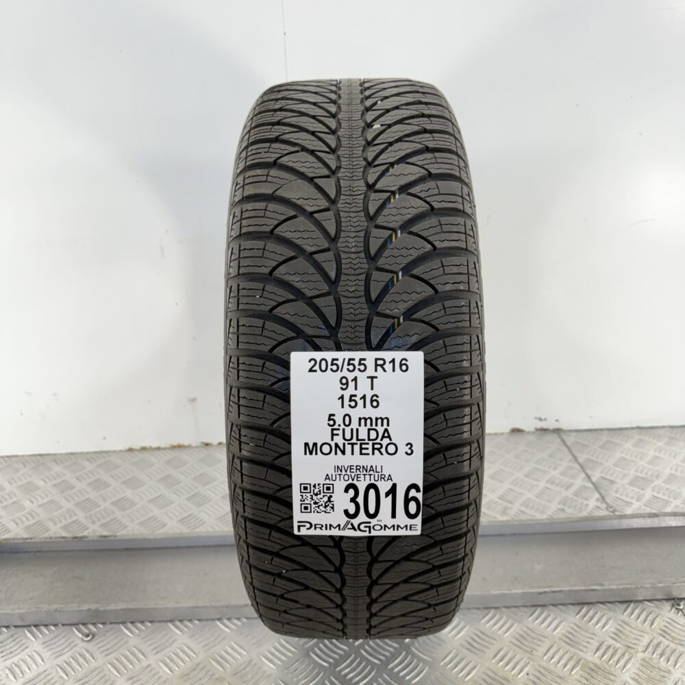 Gomma usata FULDA Montero 3 205/55 R16 91T | Prima Gomme Gomma usata FULDA Montero 3 205/55 R16 91T