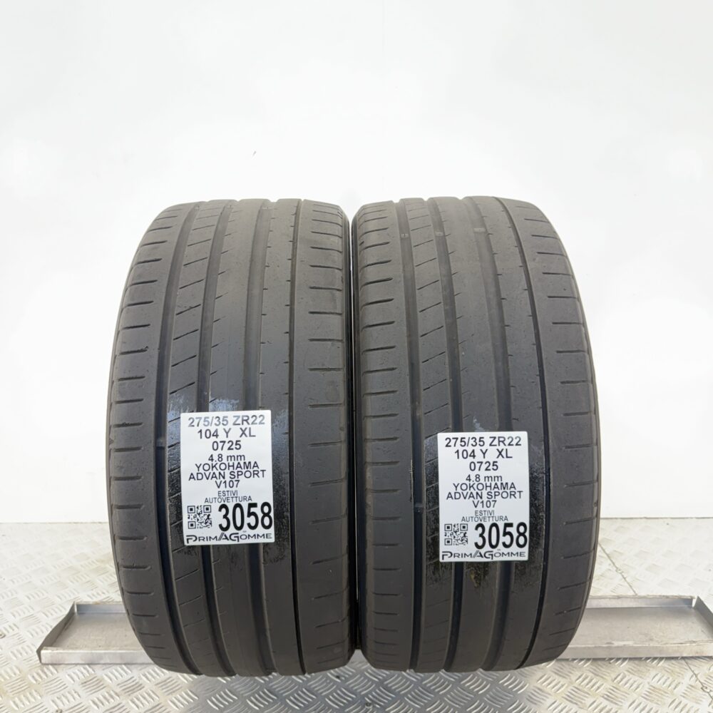 Gomme Usate 275 35 ZR22 XL 104Y Yokohama Advan Sport V107 Estive | Gomme Usate | PrimaGomme.it Gomme usate 275 35 ZR22 Yokohama Advan Sport V107 - foto 11