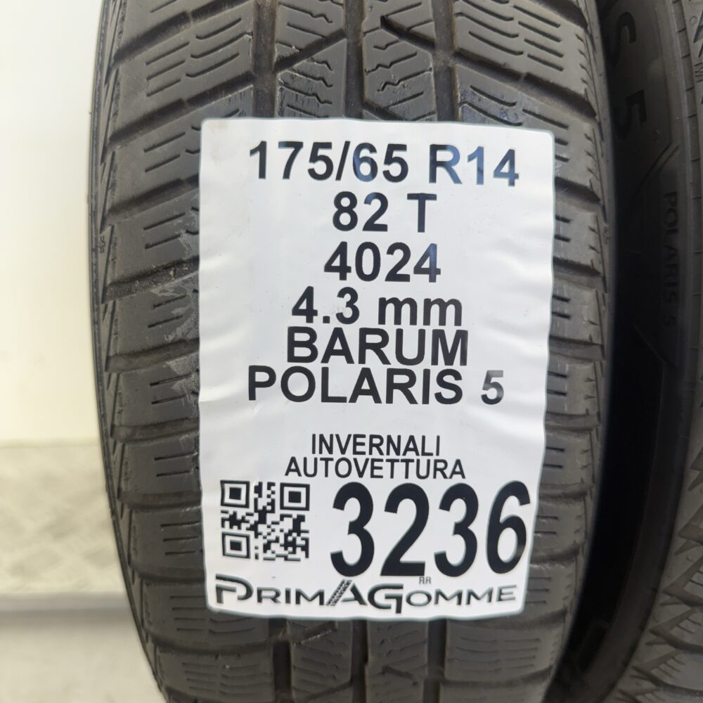 Gomme Usate 175 65 R14 82T BARUM POLARIS 5 Invernali | Gomme Usate | PrimaGomme.it Gomme usate 175 65 R14 BARUM POLARIS 5 - foto 12