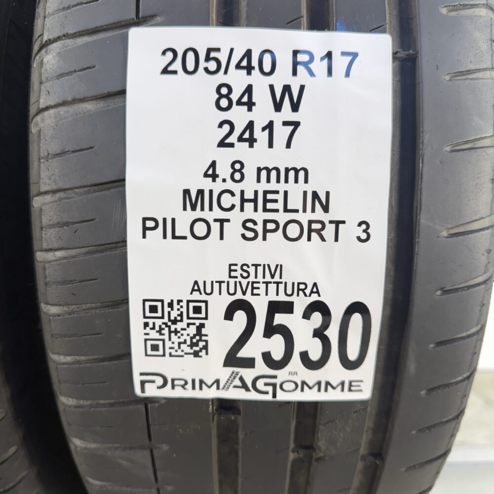 Gomme Usate 205 40 R17 84W Michelin Pilot Sport 3 Estive | Gomme Usate | PrimaGomme.it Gomme usate 205 40 R17 Michelin Pilot Sport 3 - foto 10