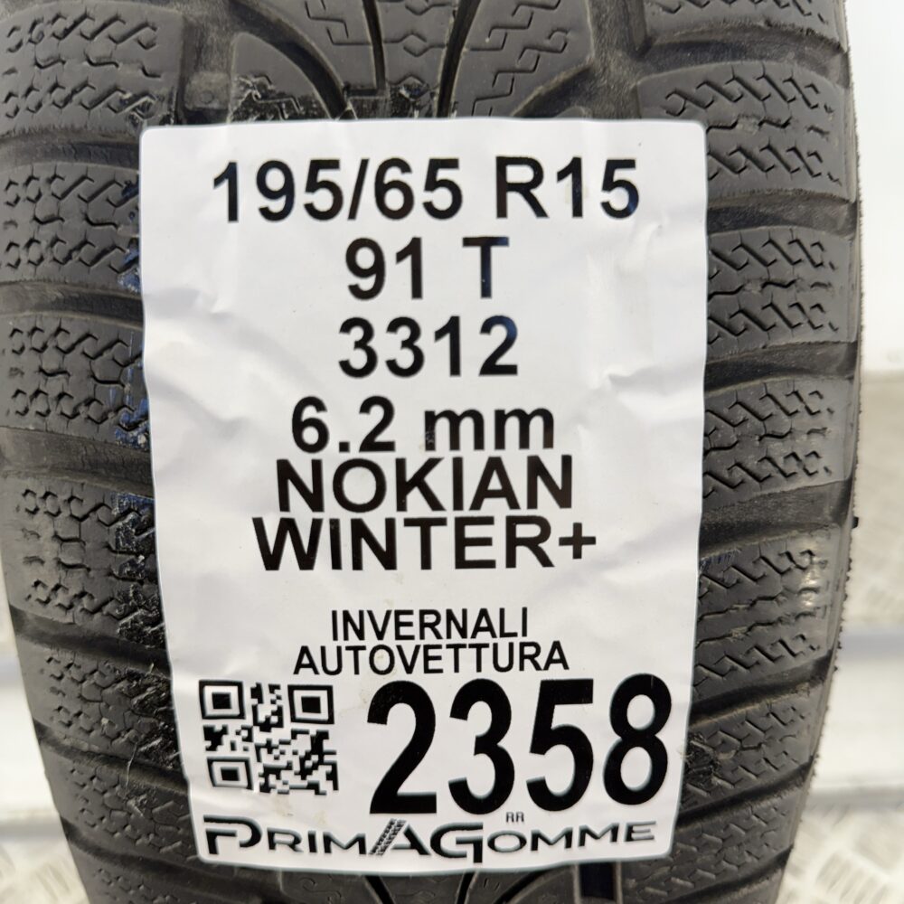 Gomma Usata 195 65 R15 91T Nokian Winter+ 78% Invernale | Gomme Usate | PrimaGomme.it Gomma usata 195 65 R15 Nokian Winter+ - foto 7