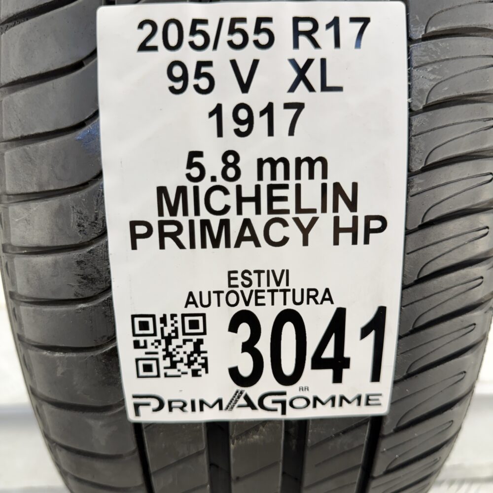 Gomma Usata 205 55 R17 XL 95V MICHELIN Primacy HP 83% Estivo | Gomme Usate | PrimaGomme.it Gomma usata 205 55 R17 MICHELIN Primacy HP - foto 8