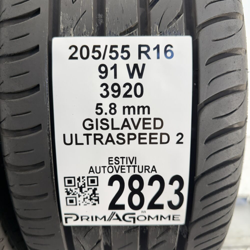 Gomme Usate 205 55 R16 91W Gislaved Ultraspeed 2 83% Estive | Gomme Usate | PrimaGomme.it Gomme usate 205 55 R16 Gislaved Ultraspeed 2 - foto 8
