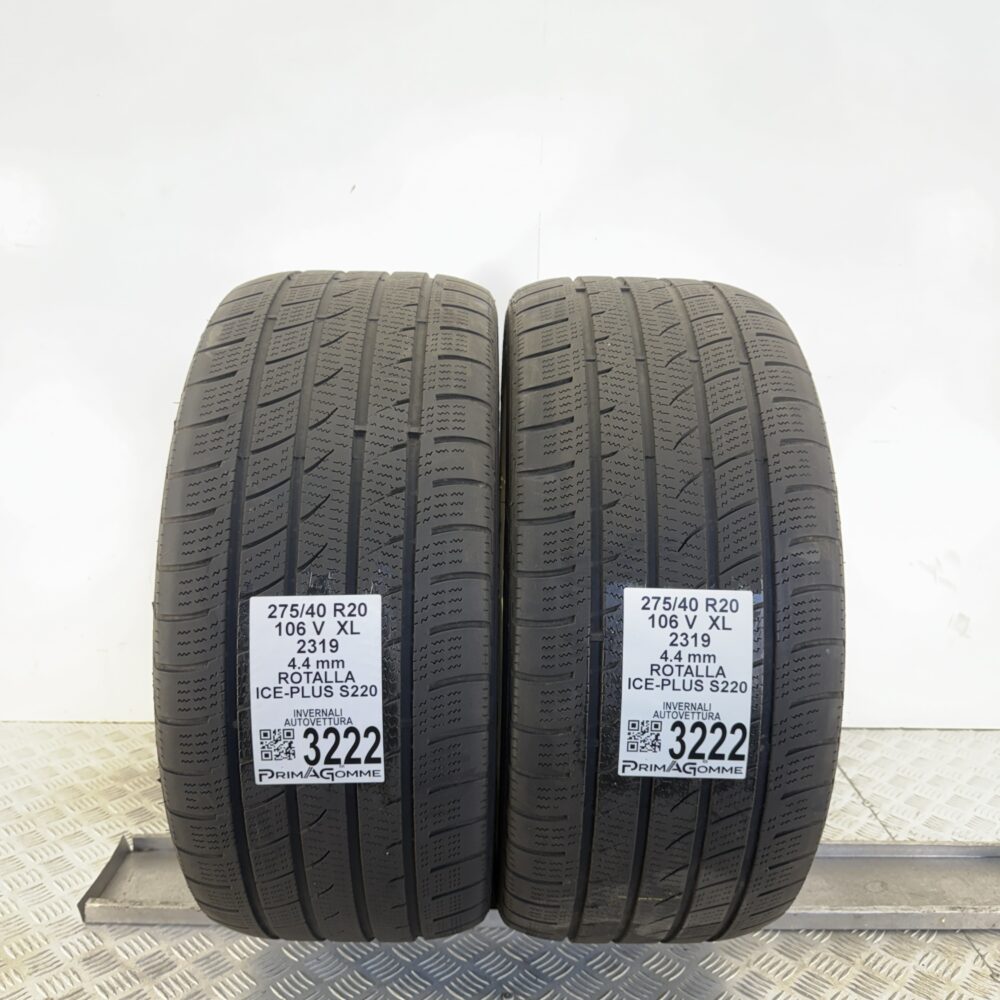 Gomme Usate 275 40 R20 XL 106V Rotalla Ice-Plus S220 Invernali | Gomme Usate | PrimaGomme.it Gomme usate 275 40 R20 Rotalla Ice-Plus S220 - foto 13