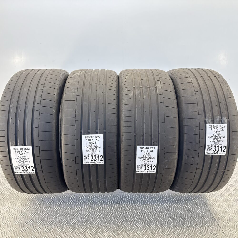 Gomme Usate 285 40 R22 XL 110Y Continental Sport Contact 6 Estive | Gomme Usate | PrimaGomme.it Gomme usate 285 40 R22 Continental Sport Contact 6 - foto 17