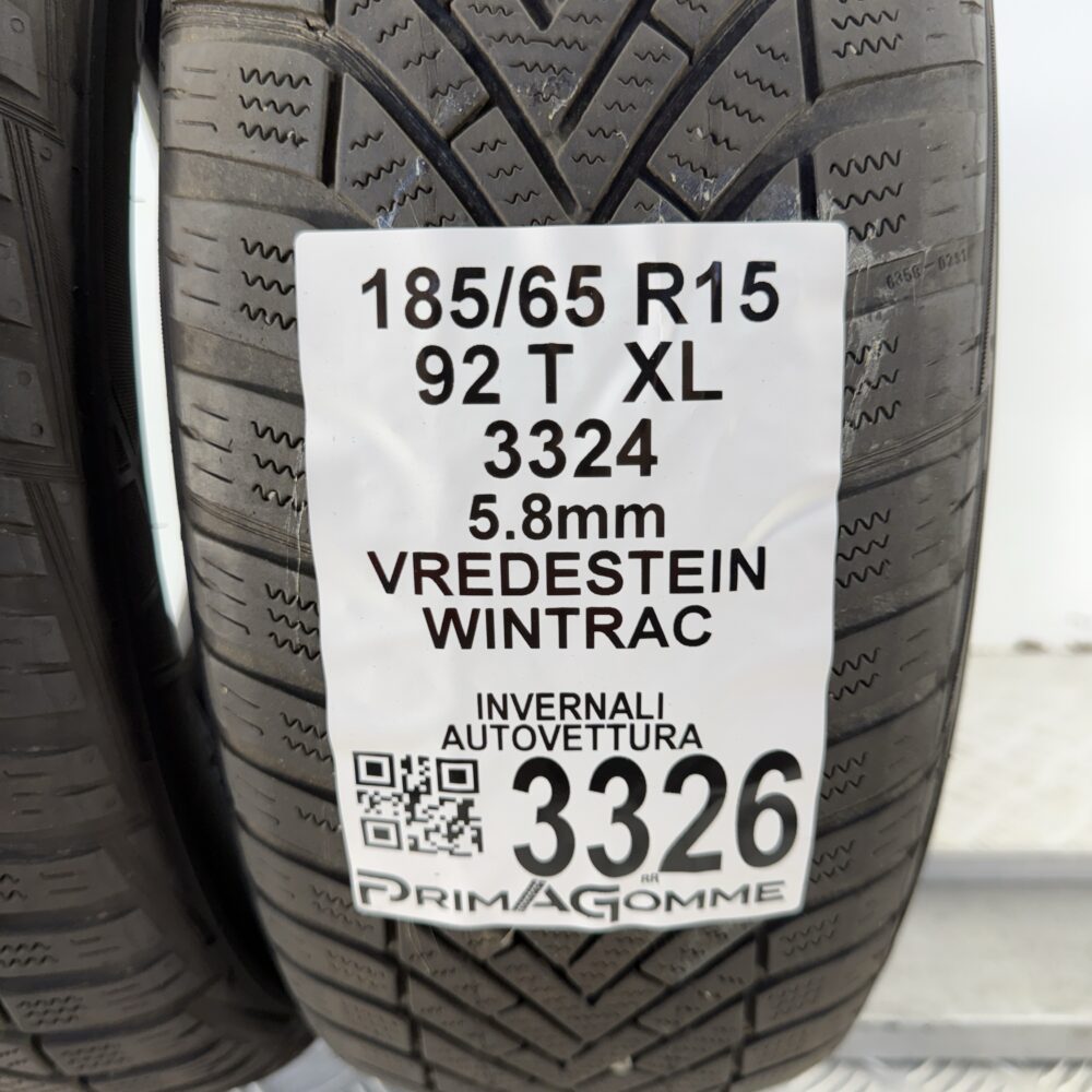 Gomme Usate 185 65 R15 XL 92T Vredestein Wintrac 83% Invernali | Gomme Usate | PrimaGomme.it Vredestein Wintrac 185/65 R15 92T, dettaglio fotografico 3