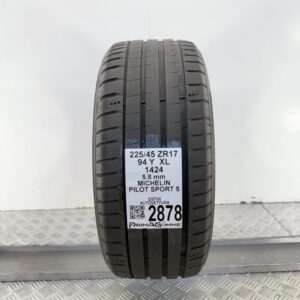 Gomma Usata 225 45 ZR17 XL 94Y Michelin Pilot Sport 5 83% Estivo