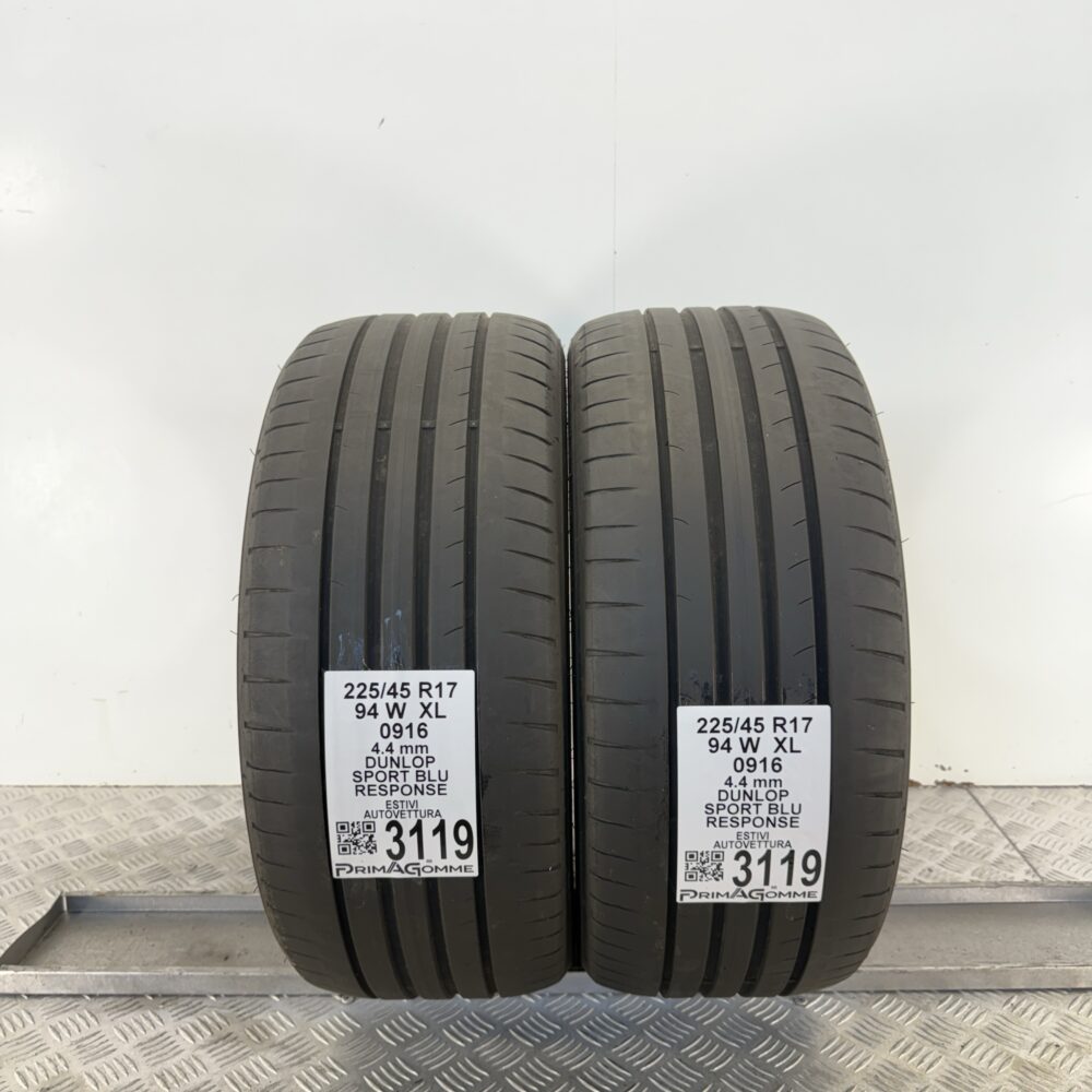 Gomme Usate 225 45 R17 XL 94W Dunlop Sport Blu Response Estive | Gomme Usate | PrimaGomme.it Gomme usate 225 45 R17 Dunlop Sport Blu Response - foto 11