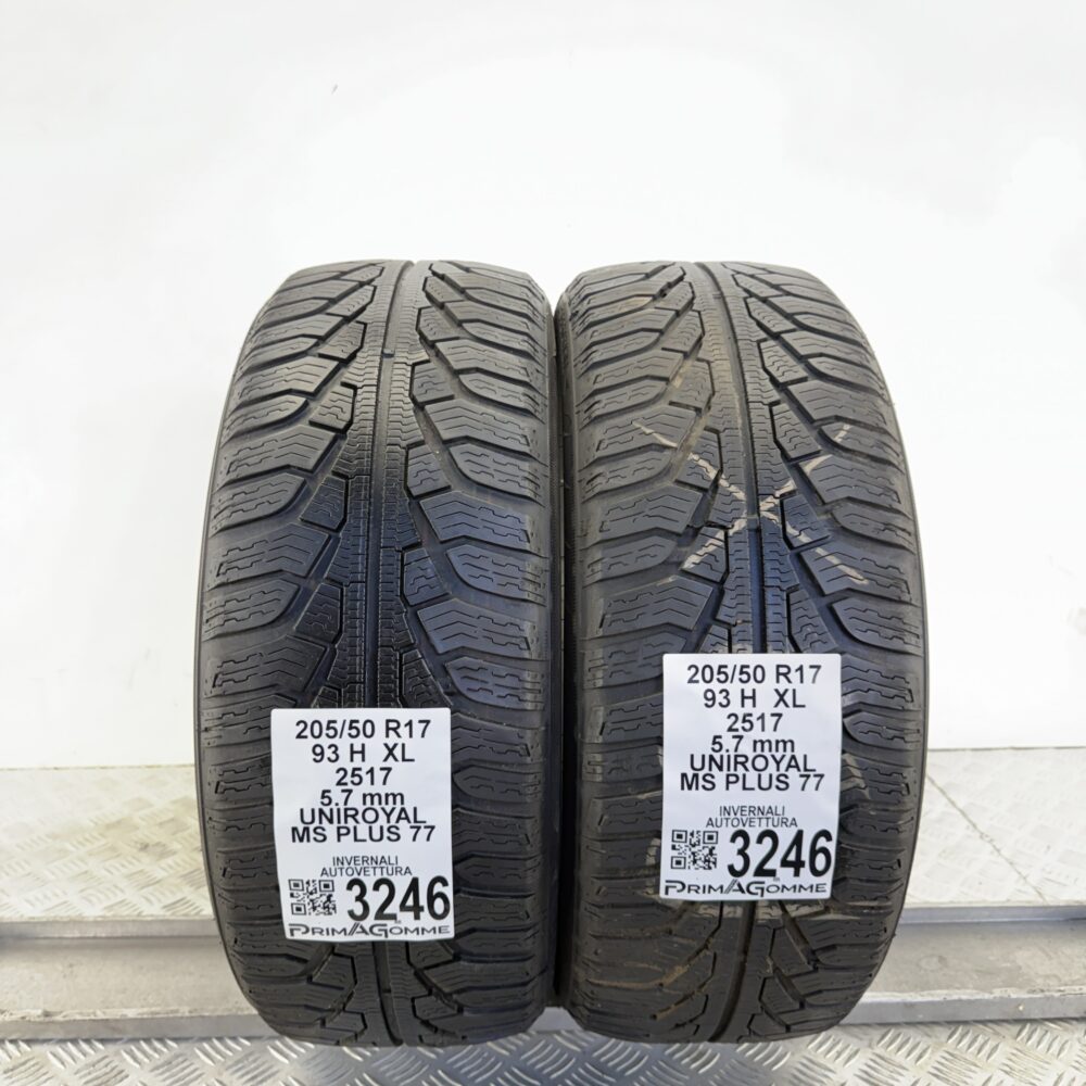 Gomme Usate 205 50 R17 XL 93H UNIROYAL MS PLUS 77 81% Invernali | Gomme Usate | PrimaGomme.it Gomme usate 205 50 R17 UNIROYAL MS PLUS 77 - foto 11