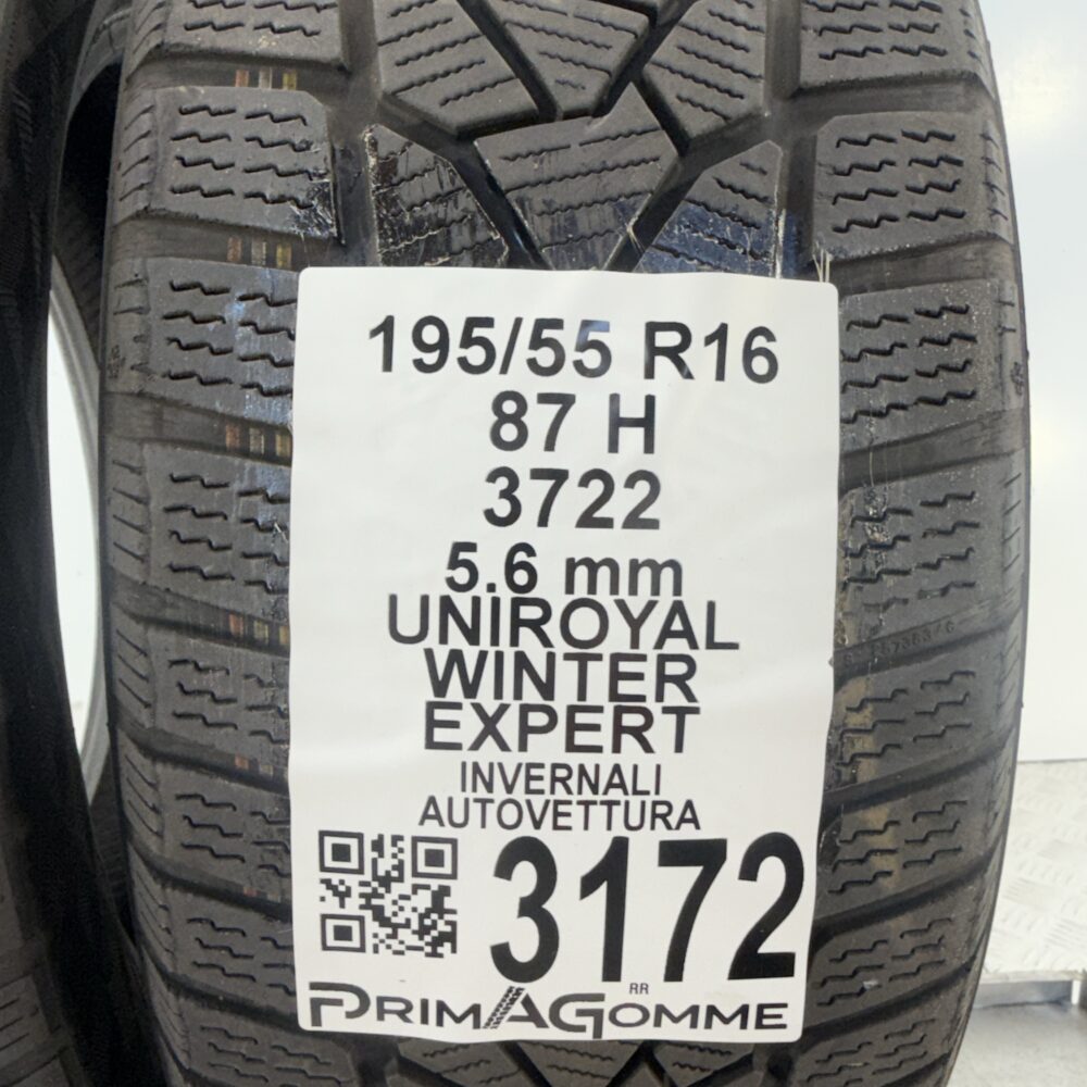 Gomme Usate 195 55 R16 87H Uniroyal Winter Expert 80% Invernali | Gomme Usate | PrimaGomme.it UNIROYAL Winter Expert 195/55 R16 87H, dettaglio fotografico 3