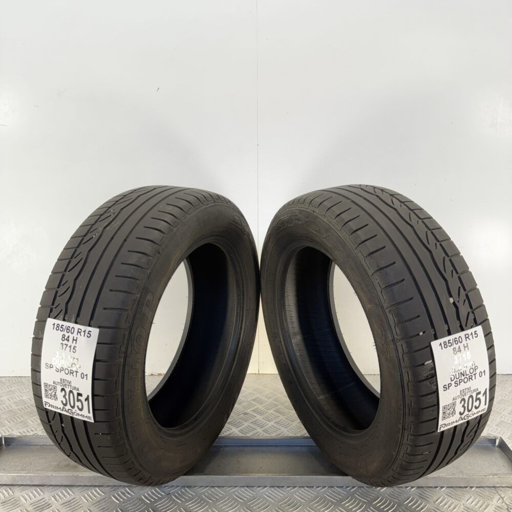 Gomme Usate 185 60 R15 84H Dunlop SP Sport 01 Estive | Gomme Usate | PrimaGomme.it Gomme usate 185 60 R15 Dunlop SP Sport 01 - foto 5