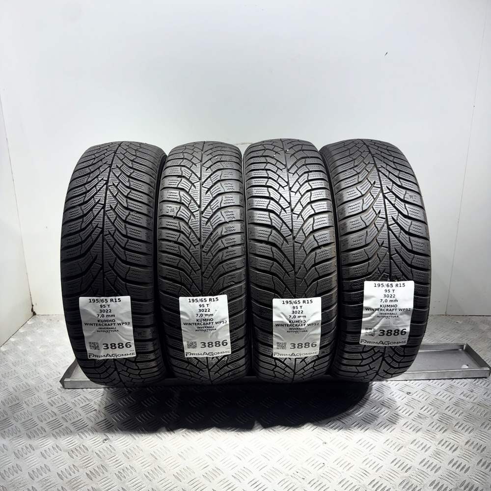Gomme usate Kumho Wintercraft WP52 195/65 R15 95T | Prima Gomme Gomme usate Kumho Wintercraft WP52 195/65 R15 95T