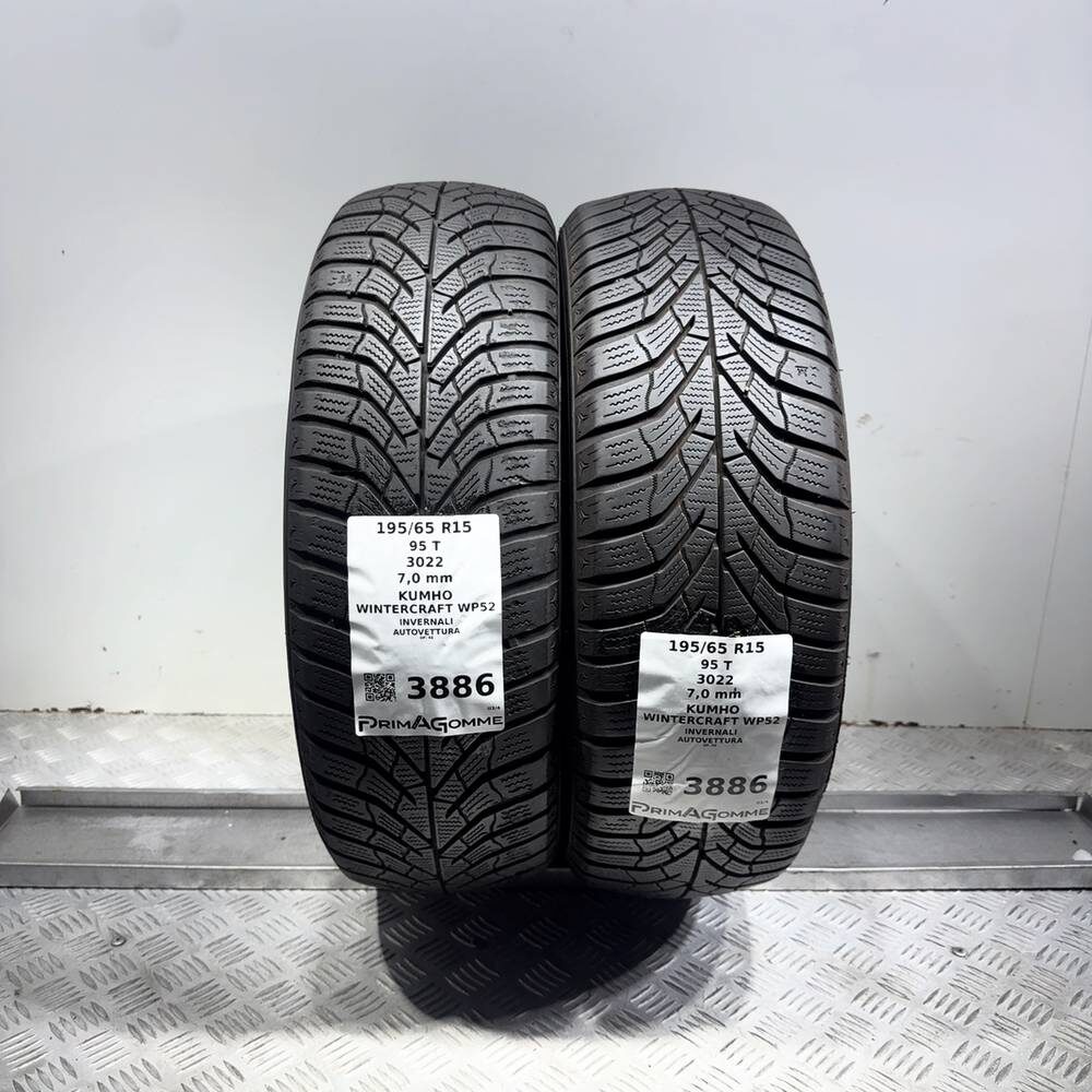 Gomme usate Kumho Wintercraft WP52 195/65 R15 95T – foto 10 | Prima Gomme Kumho Wintercraft WP52 195/65 R15 95T, dettaglio fotografico 10