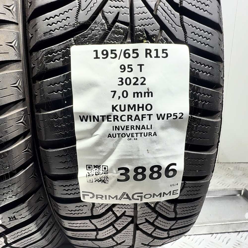 Gomme usate Kumho Wintercraft WP52 195/65 R15 95T – foto 03 | Prima Gomme Kumho Wintercraft WP52 195/65 R15 95T, dettaglio fotografico 3