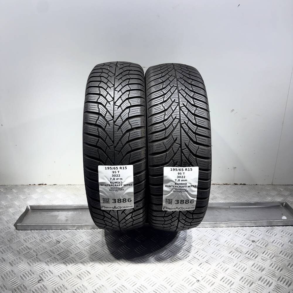 Gomme usate Kumho Wintercraft WP52 195/65 R15 95T – foto 05 | Prima Gomme Kumho Wintercraft WP52 195/65 R15 95T, dettaglio fotografico 5