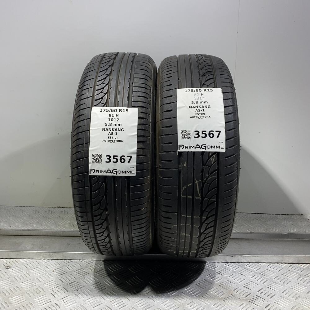 Gomme Usate 175 60 R15 81H Nankang AS-1 83% Estive | Gomme Usate | PrimaGomme.it Gomme usate NANKANG AS-1 175/60 R15 81H