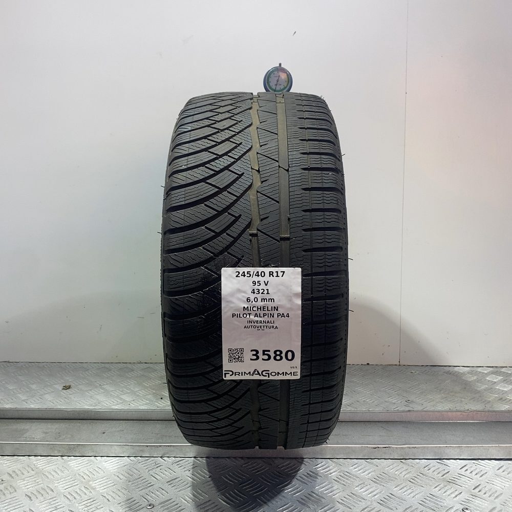 Gomma usata MICHELIN PILOT ALPIN PA4 245/40 R17 95V | Prima Gomme Gomma usata MICHELIN PILOT ALPIN PA4 245/40 R17 95V