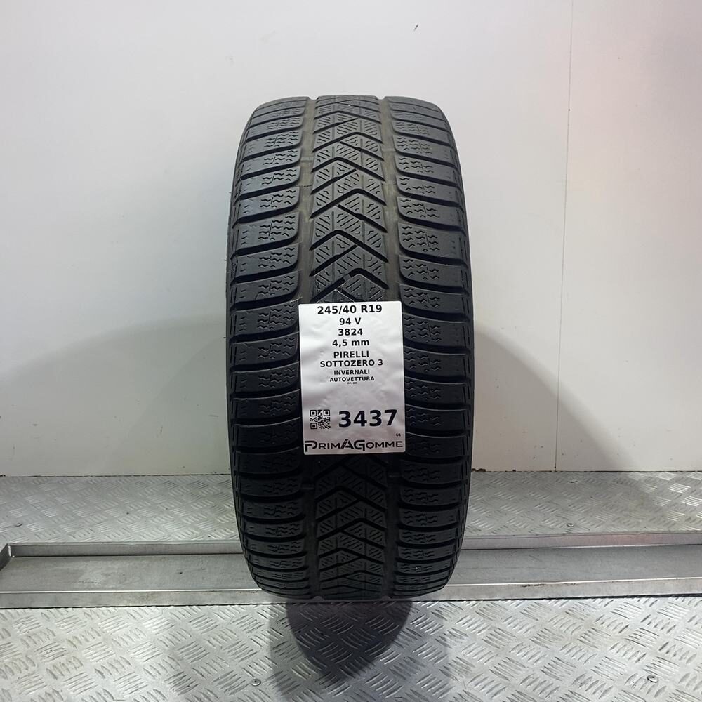Gomma usata PIRELLI Sottozero 3 245/40 R19 94V | Prima Gomme Gomma usata PIRELLI Sottozero 3 245/40 R19 94V