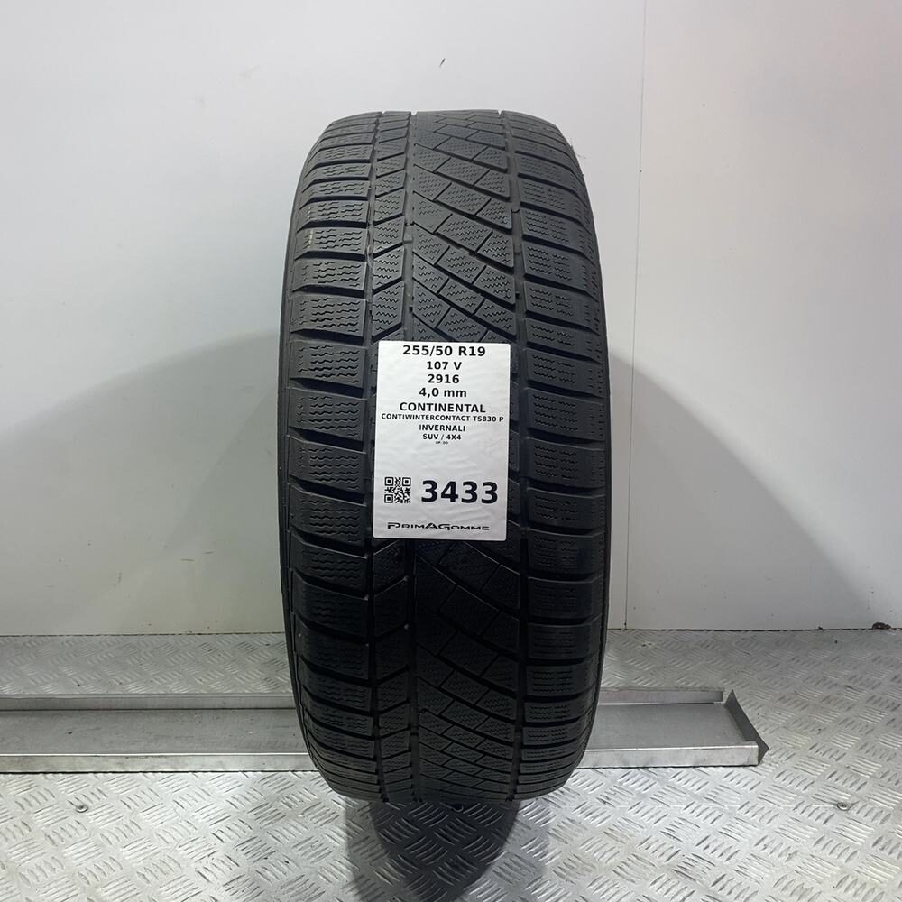 Gomma usata CONTINENTAL Contiwintercontact TS830 P 255/50 R19 107V | Prima Gomme Gomma usata CONTINENTAL Contiwintercontact TS830 P 255/50 R19 107V