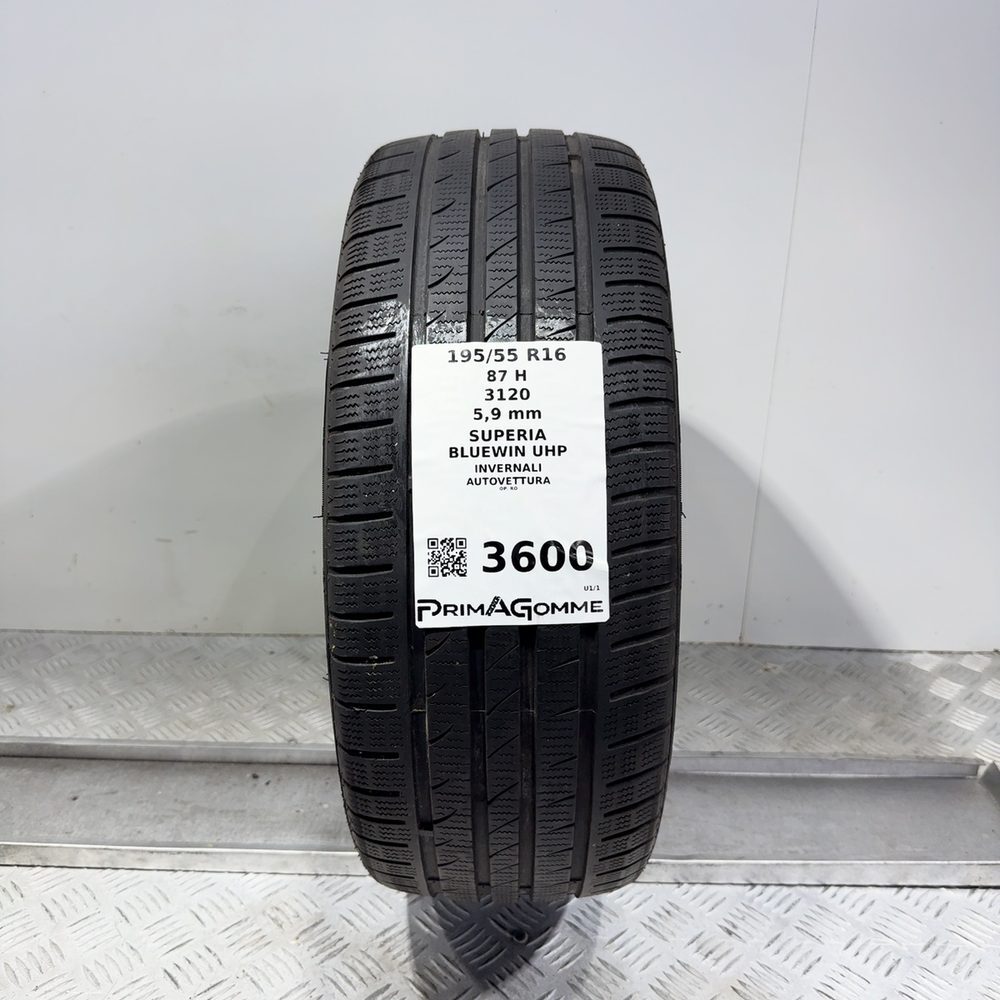 Gomma usata Superia Bluewin Uhp 195/55 R16 87H | Prima Gomme Gomma usata Superia Bluewin Uhp 195/55 R16 87H
