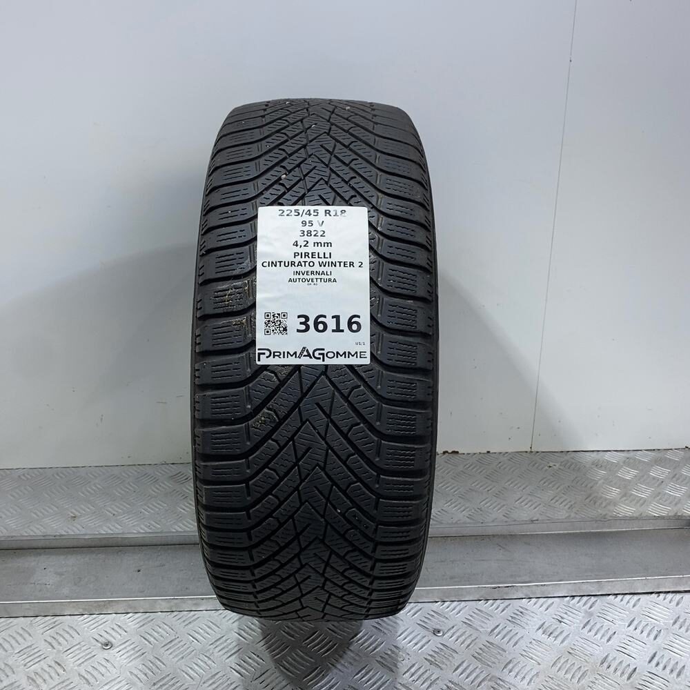 Gomma usata PIRELLI Cinturato Winter 2 225/45 R18 95V | Prima Gomme Gomma usata PIRELLI Cinturato Winter 2 225/45 R18 95V