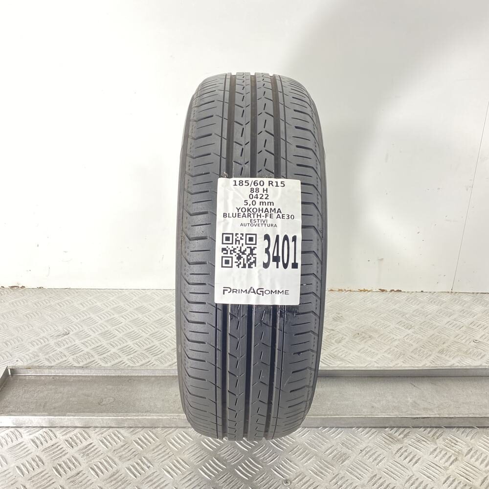 Gomma Usata 185 60 R15 XL 88H YOKOHAMA BLUEARTH-FE AE30 71% Estivo | Gomme Usate | PrimaGomme.it PNS3401 Foto 1