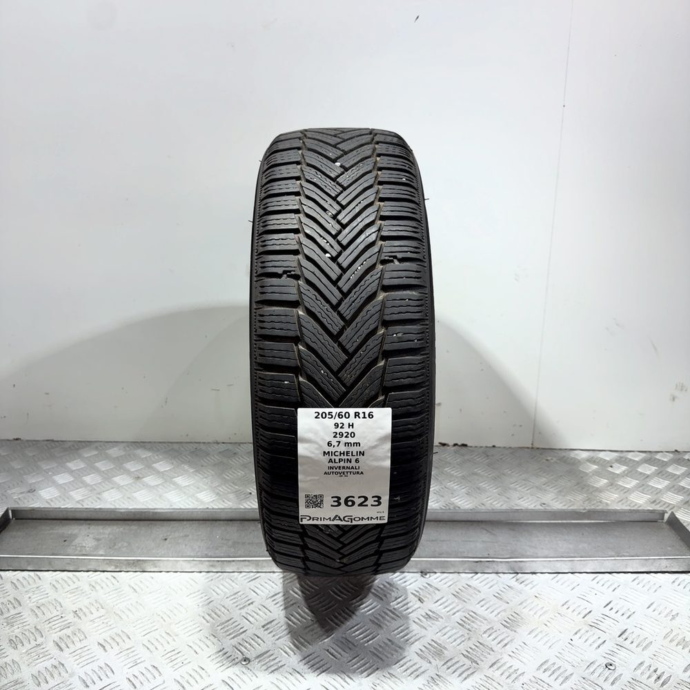 Gomma usata MICHELIN Alpin 6 205/60 R16 92H | Prima Gomme Gomma usata MICHELIN Alpin 6 205/60 R16 92H