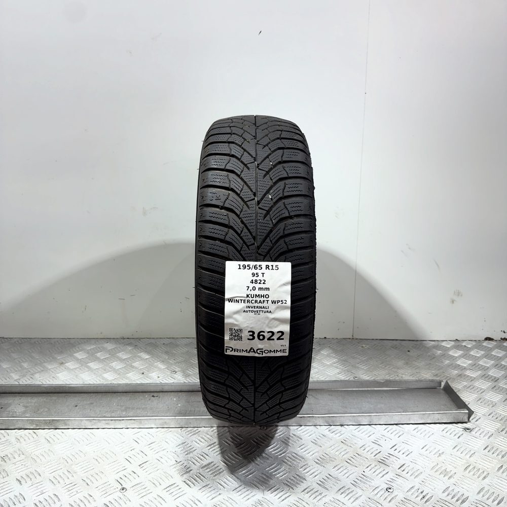 Gomma usata Kumho Wintercraft WP52 195/65 R15 95T | Prima Gomme Gomma usata Kumho Wintercraft WP52 195/65 R15 95T