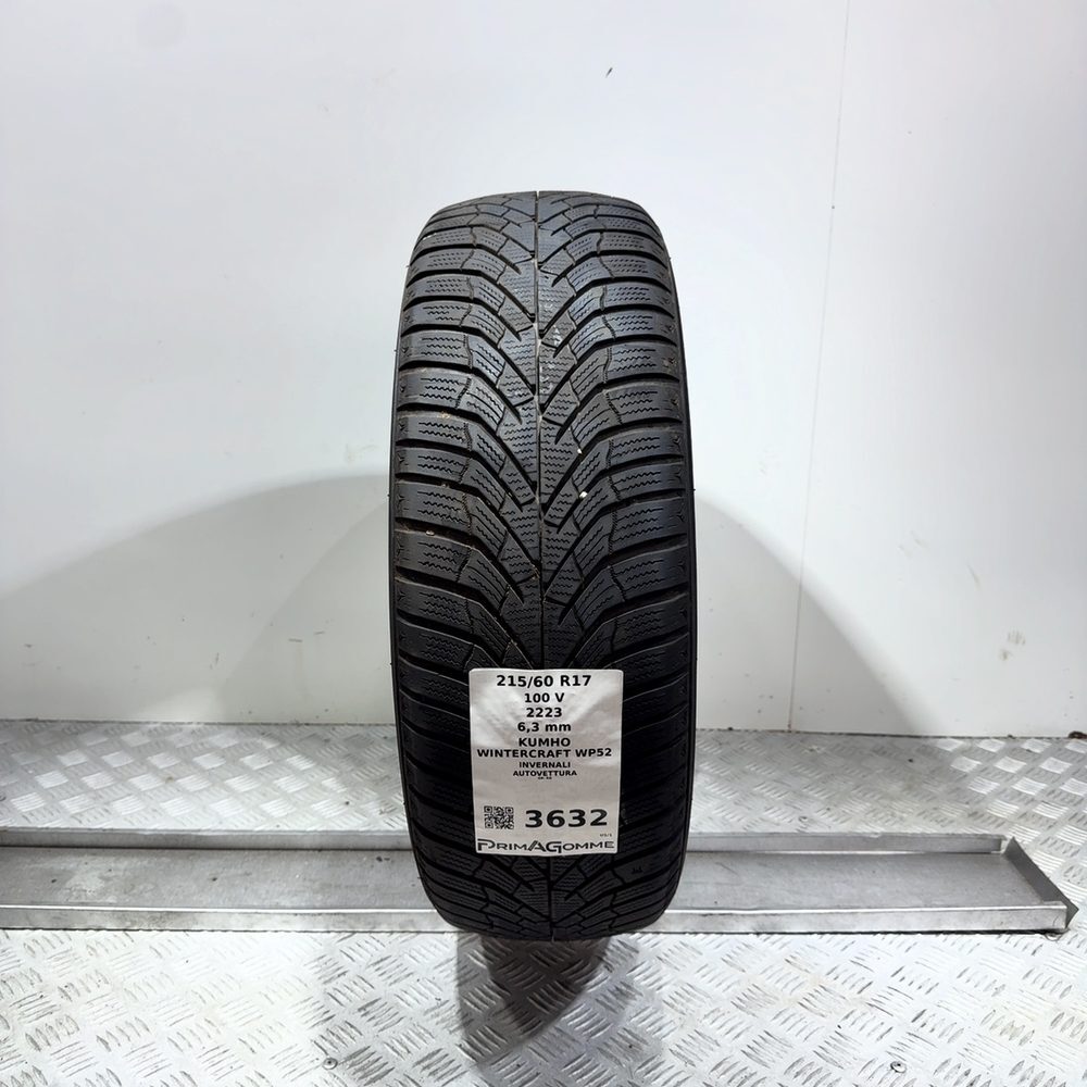 Gomma usata Kumho Wintercraft WP52 215/60 R17 100V | Prima Gomme Gomma usata Kumho Wintercraft WP52 215/60 R17 100V
