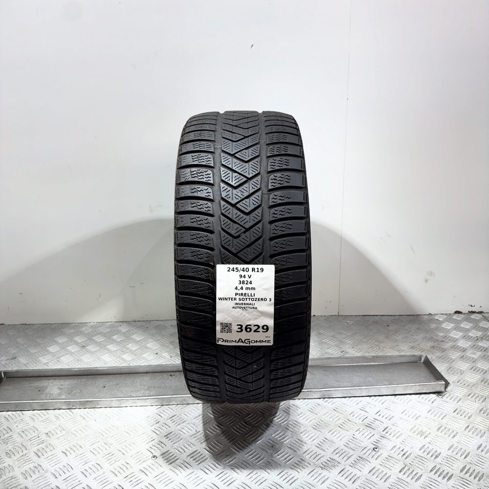 Gomma usata PIRELLI Winter Sottozero 3 245/40 R19 94V | Prima Gomme Gomma usata PIRELLI Winter Sottozero 3 245/40 R19 94V