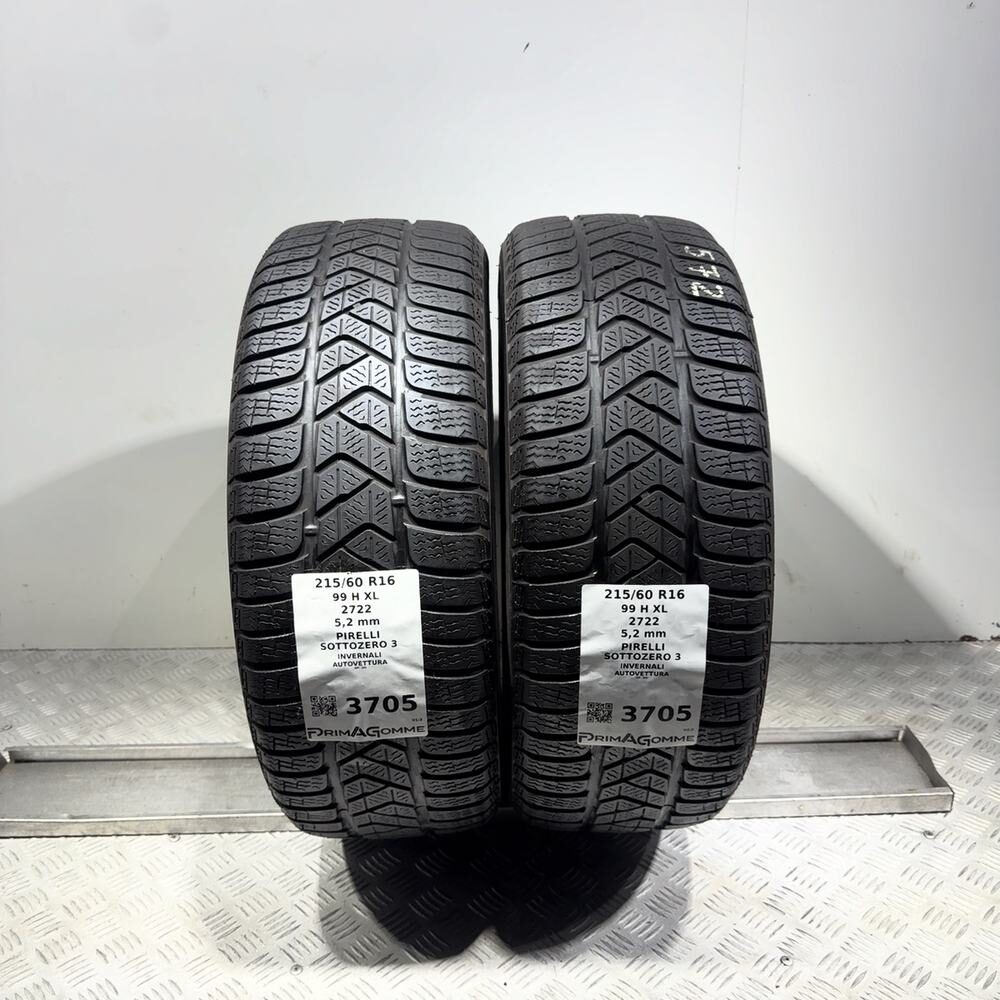 Gomme usate PIRELLI Sottozero 3 215/60 R16 99H | Prima Gomme Gomme usate PIRELLI Sottozero 3 215/60 R16 99H