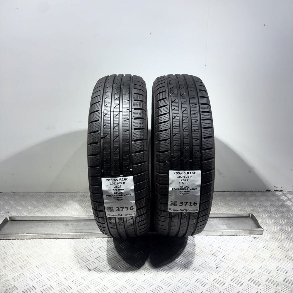 Gomme Usate 205 65 R16C 107/105R Atlas Polarbear Van2 98% Invernali | Gomme Usate | PrimaGomme.it Gomme usate ATLAS Polarbear Van2 205/65 R16C 107/105R