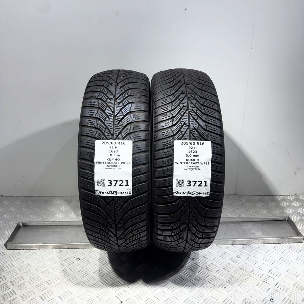 Gomme Usate 205 60 R16 92H Kumho Wintercraft WP52 71% Invernali | Gomme Usate | PrimaGomme.it Gomme usate Kumho Wintercraft WP52 205/60 R16 92H