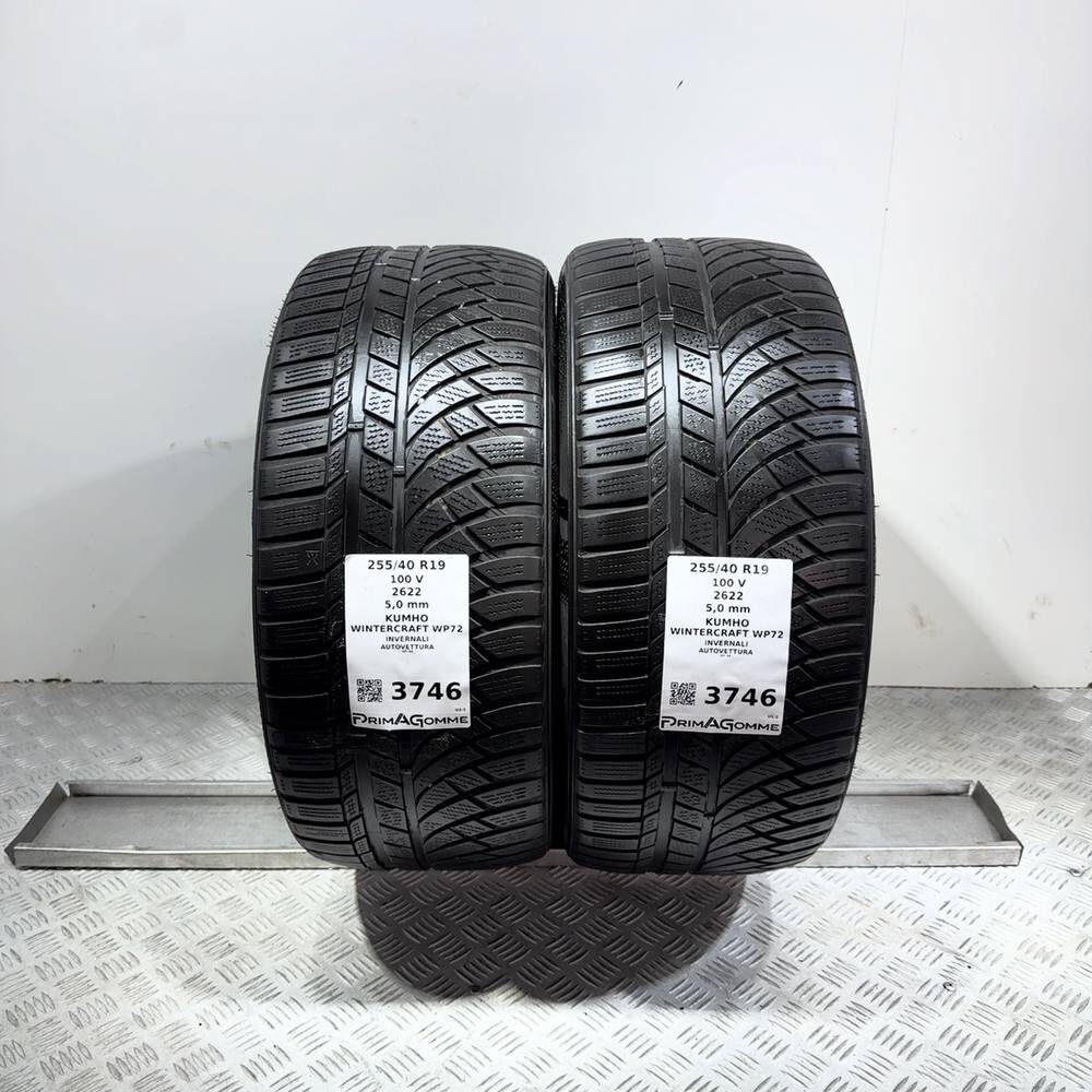 Gomme Usate 255 40 R19 100V Kumho Wintercraft WP72 71% Invernali | Gomme Usate | PrimaGomme.it Gomme usate Kumho Wintercraft WP72 255/40 R19 100V