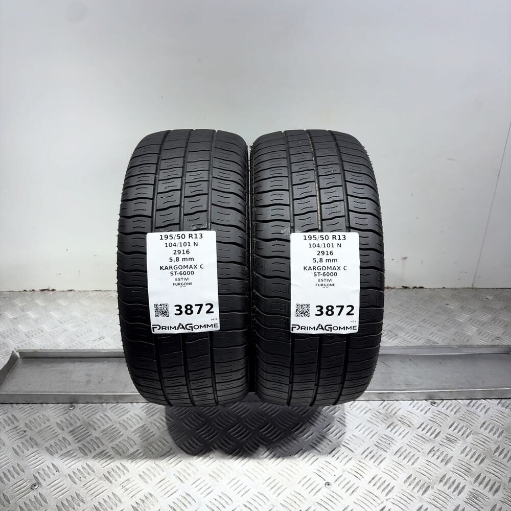 Gomme Usate 195 50 R13 104/101N GT Radial Kargomax C ST-6000 83% Estive | Gomme Usate | PrimaGomme.it Gomme usate GT Radial Kargomax C ST-6000 195/50 R13 104/101N