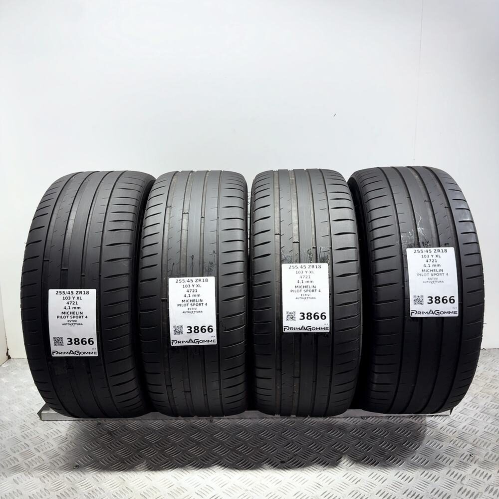 Gomme Usate 255 45 ZR18 XL 103Y Michelin Pilot Sport 4 Estive | Gomme Usate | PrimaGomme.it Gomme usate MICHELIN PILOT SPORT 4 255/45 ZR18 103Y: fino a 300 km/h