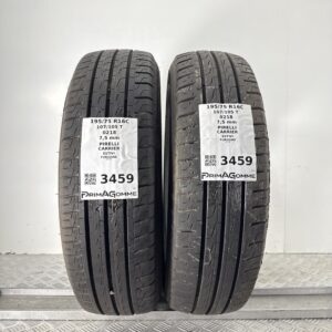 Gomme Usate 195 75 R16C 107/105T PIRELLI CARRIER 98% Estive